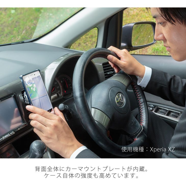 iPhone7、iPhone8 (アイフォン8) 耐衝撃ケース ビンテージPU仕上げ (カーマウントプレート、ストラップホール付き)