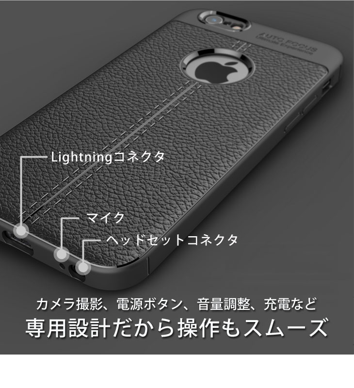 iPhone6s/iPhone6 TPUケース 耐衝撃 放熱設計 指紋防止 カメラ保護 背面滑り止め加工