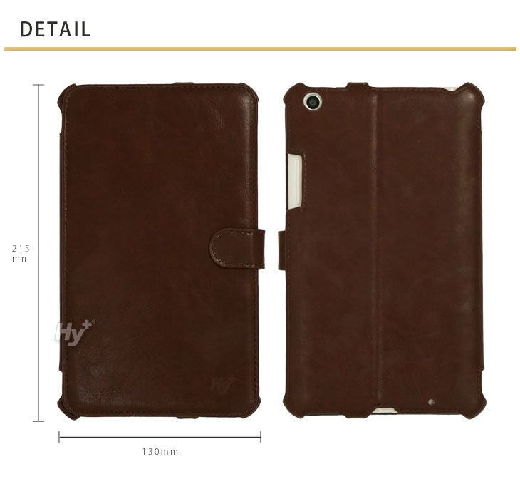 Hy+ 京セラ Qua Tab 01(キュアタブ) ビンテージPU ケースカバー