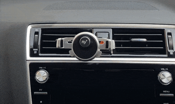 Hy+ スマートフォン用 ワンタッチ式車載カーマウントホルダ スマホホルダー HY-HLD4(エアコン吹き出し口取り付けタイプ)