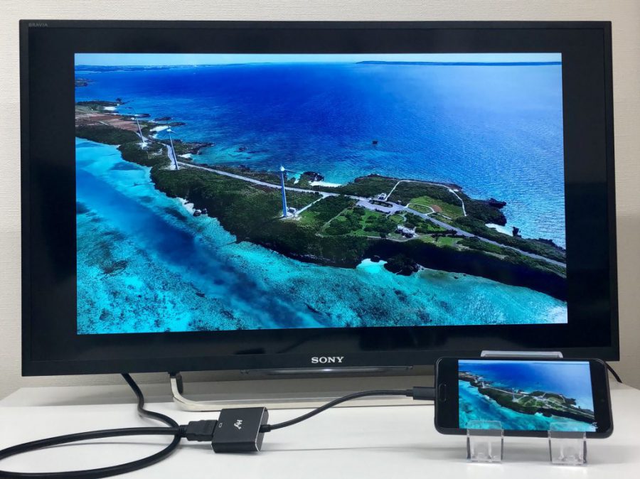 HUAWEI ブラック モニター HDMI接続 Huawei P20でのミラーリング動作確認が完了しました(Type-C to