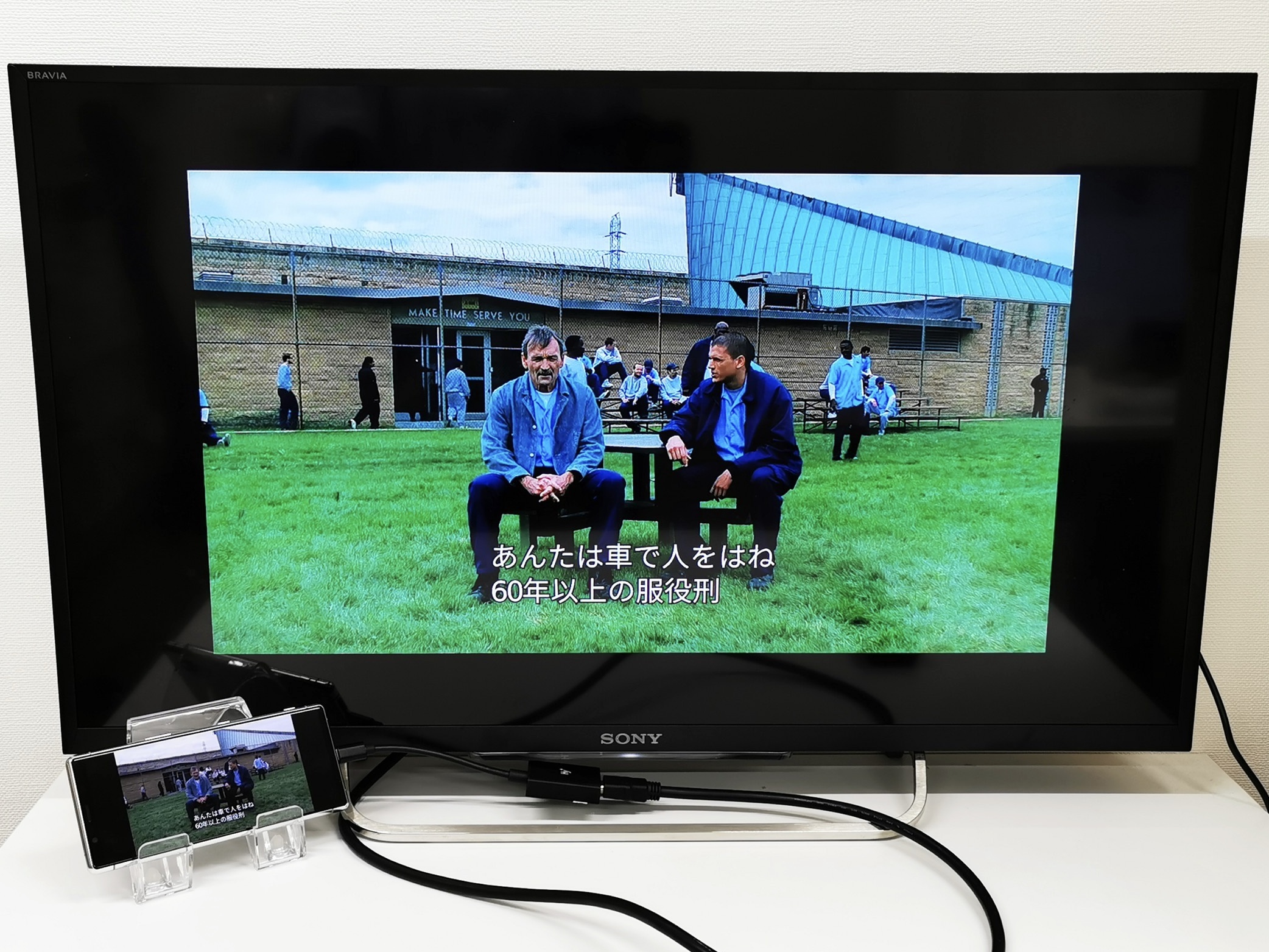 Xperia5をミラーリングしてテレビに出力させてみました Type C To Hdmi変換アダプターhy Tchd8 株式会社ハイプラス