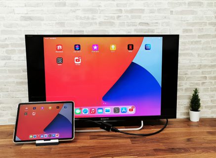 iPad Pro 11インチ(第2世代)をテレビにミラーリング出力させてみました（Type-C to HDMI変換アダプターHY-TCHD8）