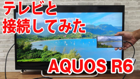 AQUOS R6 SH-51Bをミラーリングしてテレビに出力させてみました（Type-C to HDMI変換アダプターHY-TCHD8）