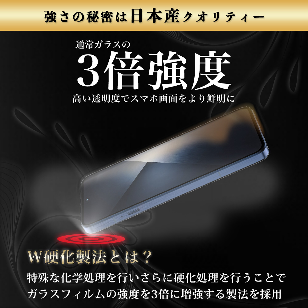arrows Alpha2 ガラスフィルム の使用イメージ2